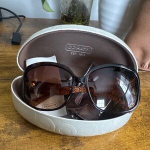 Coach Women's Sunglasses - Black and Brown